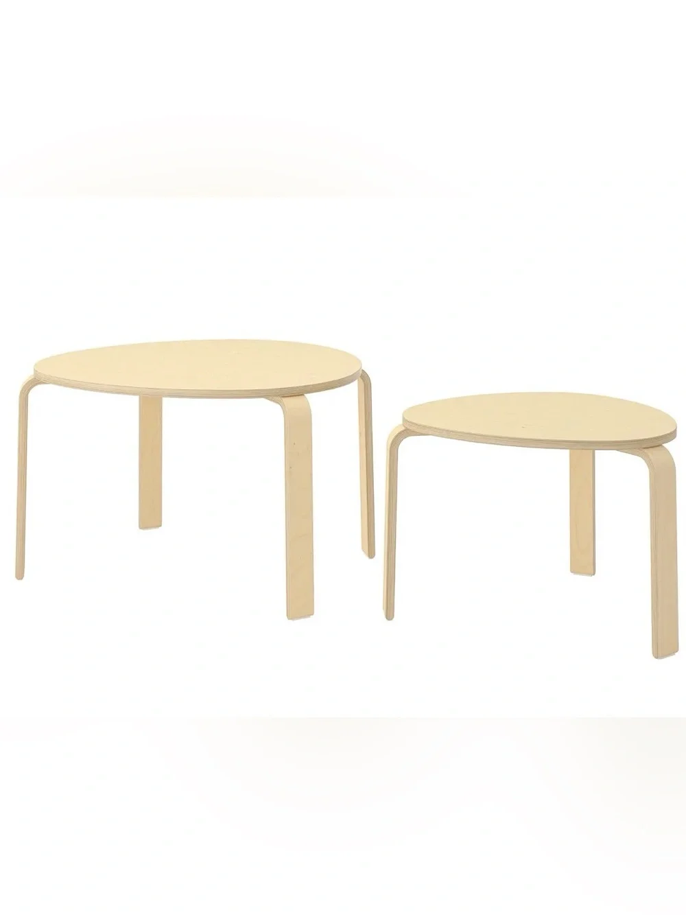 IKEA SVALSTA nesting tables | set of 2 | Birch Veneer. Open Box